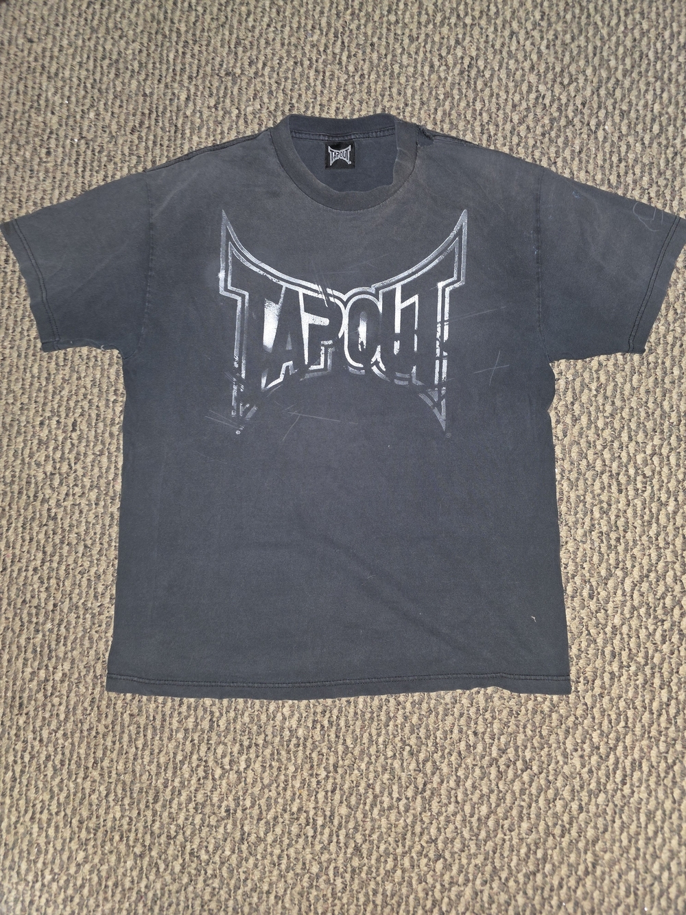 Tapout Mens Black Graphic Tee